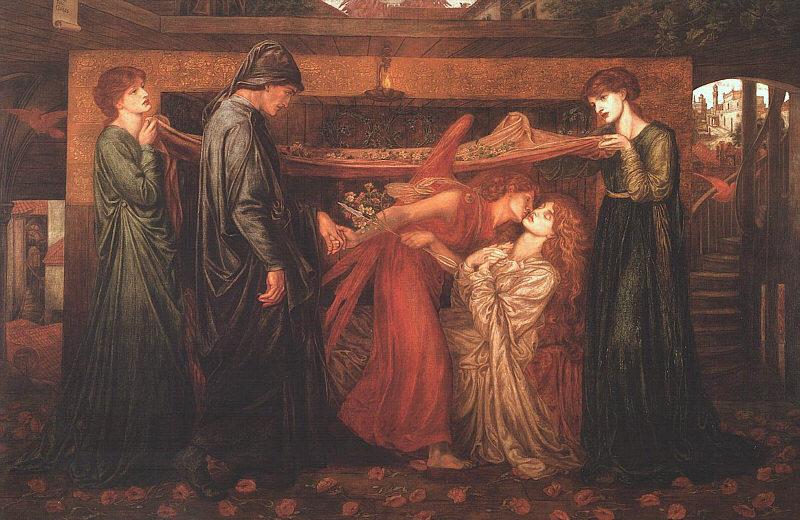 Dante Gabriel Rossetti Dante's Dream at the Time of the Death of Beatrice France oil painting art